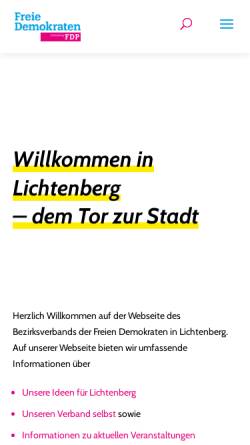 Vorschau der mobilen Webseite www.fdp-lichtenberg.de, FDP Lichtenberg