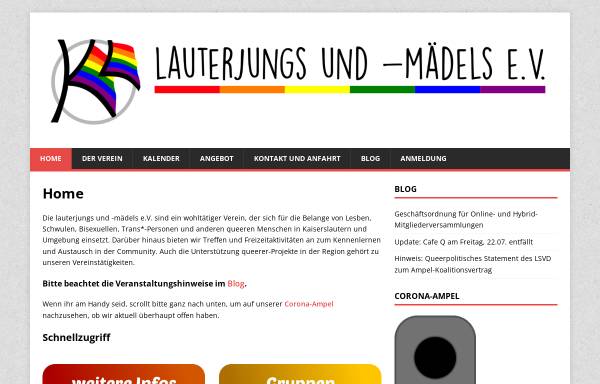 Vorschau von www.lauterjungs.de, lauterjungs und -mädels e.V.