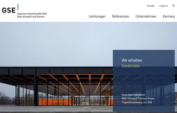 Vorschau von www.gse-berlin.de, GSE Ingenieur-Gesellschaft mbH