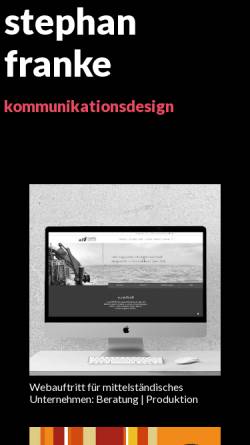 Vorschau der mobilen Webseite www.sfk-online.com, Stephan Franke Kommunikationsdesign (sfk)