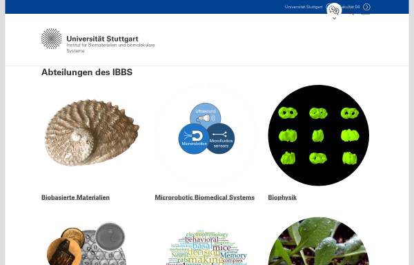 Vorschau von www.uni-stuttgart.de, Abteilung Biophysik der Universität Stuttgart