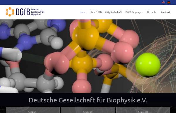 Vorschau von www.dgfb.org, Deutsche Gesellschaft für Biophysik e.V. (DGfB)
