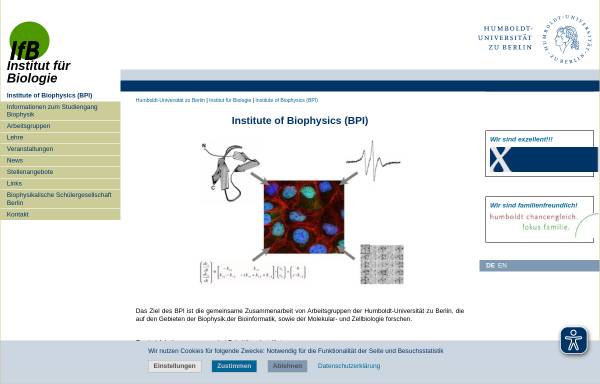 Zentrum für Biophysik und Bioinformatik (BPI)