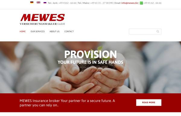 Vorschau von www.mewes.eu, Mewes Versicherungsmakler GmbH