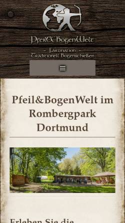 Vorschau der mobilen Webseite www.pfeilundbogenwelt.de, Pfeil & BogenWelt