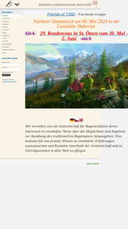 Vorschau der mobilen Webseite www.tjbd.de, Traditionelle Jagdbogenschützen Deutschland