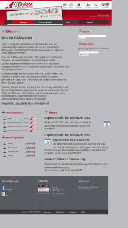 Vorschau der mobilen Webseite www.cadwiesel.de, Autolispprogramme