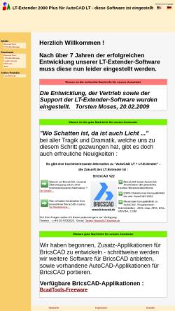 Vorschau der mobilen Webseite www.lt-extender.de, LT-Extender