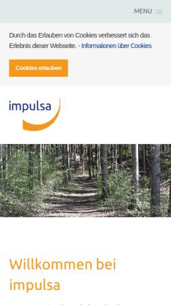 Vorschau der mobilen Webseite www.impulsa.ch, IMPULSA - Sozial- und Sozialkompetenzentwicklung