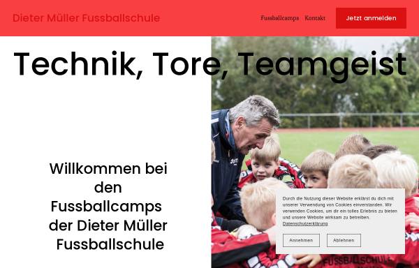 Vorschau von www.dieter-mueller-fussballschule.de, Dieter Müller Fussballschule