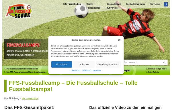 Vorschau von www.fussballferien.com, Ferien Fussball Schule
