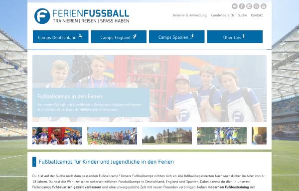 Vorschau von www.ferienfussball.de, Ferienfussball Ltd.