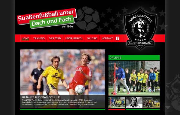 Vorschau von www.raducanu.de, Fussballschule Marcel Raducanu
