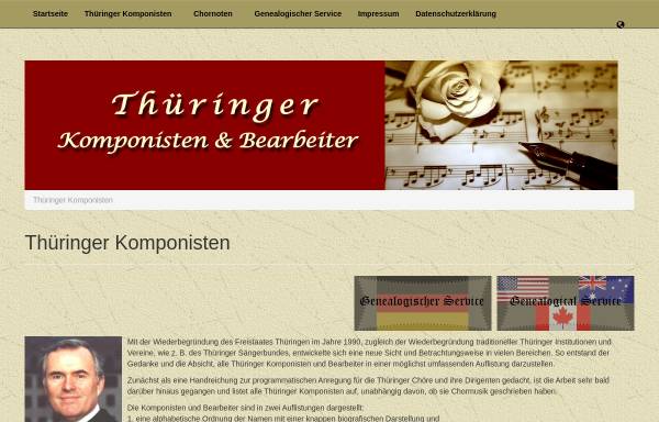 Vorschau von www.thueringer-komponisten.de, Thüringer Komponisten und Bearbeiter
