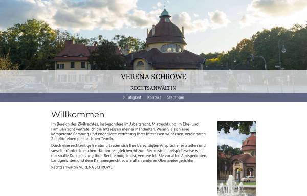 Vorschau von www.schrowe.de, Anwaltskanzlei Verena Schrowe