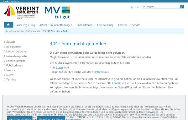Vorschau von www.mv-regierung.de, Innenministerium
