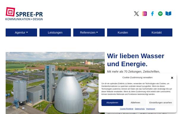 Vorschau von www.spree-pr.com, Spree-Presse- und PR-Büro GmbH