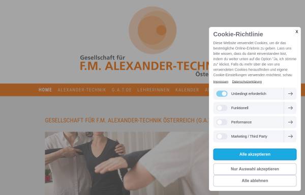 Vorschau von www.alexander-technik.at, Gesellschaft für Alexander-Technik Österreich