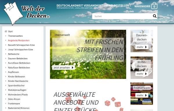 Vorschau von www.welt-der-decken.de, Welt der Decken OHG, Caroline und Christof Drescher