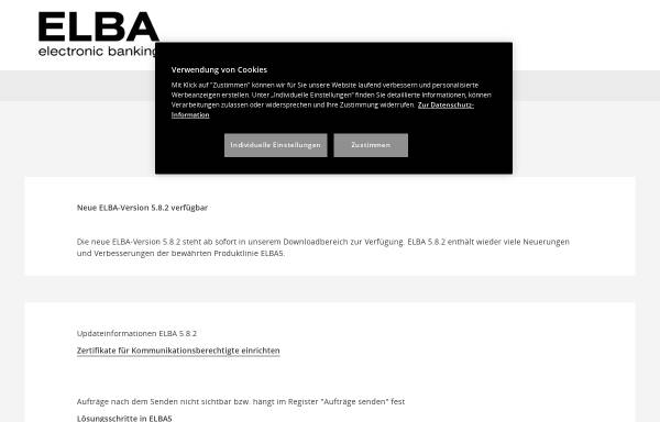 Vorschau von www.elba.at, ELBA Electronic Banking