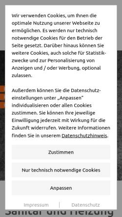 Vorschau der mobilen Webseite www.heusel-gmbh.de, Rolf Heusel GmbH
