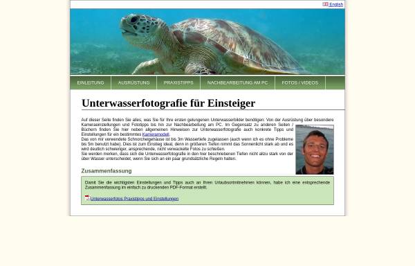 Vorschau von unterwasserfotografie.webconrad.com, Unterwasserfotografie für Einsteiger