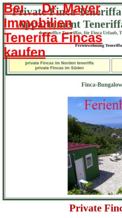 Vorschau der mobilen Webseite www.finca-teneriffa.com, Internet-Reisen Trans-Heynen