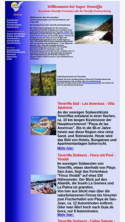 Vorschau der mobilen Webseite www.super-teneriffa.de, Super-Teneriffa