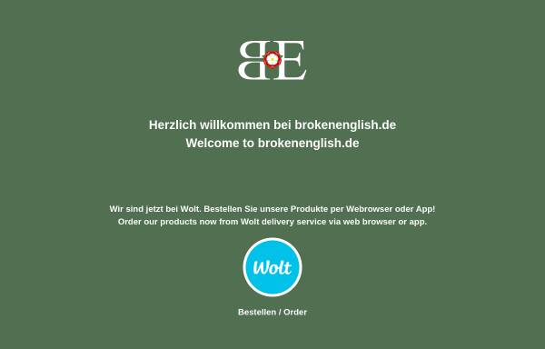 Vorschau von www.brokenenglish.de, Broken English Berlin