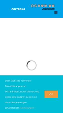 Vorschau der mobilen Webseite www.polygona.ch, Polygona AG