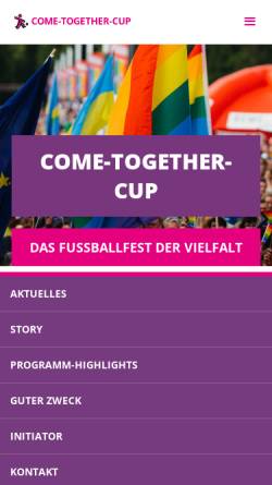 Vorschau der mobilen Webseite www.come-together-cup.de, Come Together Cup Köln