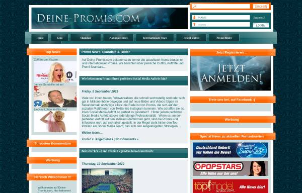 Vorschau von www.deine-promis.com, Deine-promis.com
