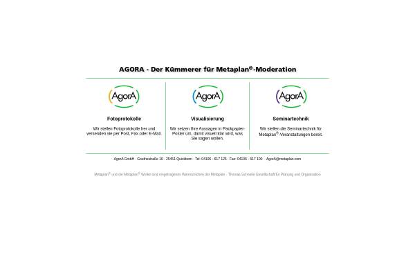 Vorschau von www.moderationsmaterial.de, AgorA GmbH