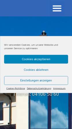 Vorschau der mobilen Webseite www.beck-quickborn.de, Friedrich Beck