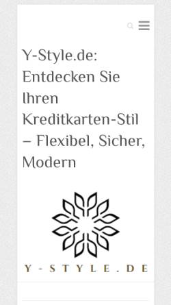 Vorschau der mobilen Webseite www.y-style.de, Y-style.de