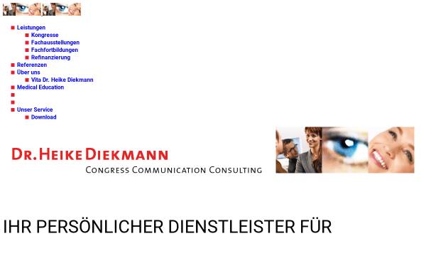 Vorschau von www.heikediekmann.de, Heike Diekmann Congress Communications Consulting