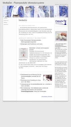 Vorschau der mobilen Webseite www.medikadat.de, MedikaDat GbR - Pharmazeutische und medizinische Informationssysteme