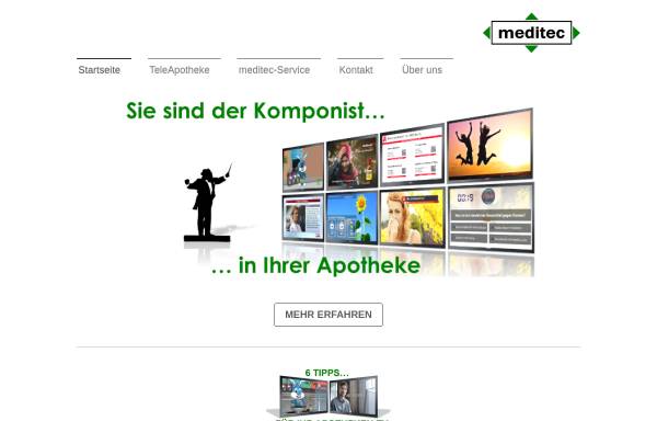 Vorschau von www.medi-tec.de, Meditec GmbH