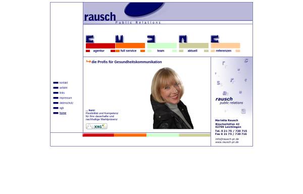 Vorschau von www.rausch-pr.de, Rausch Public Relations