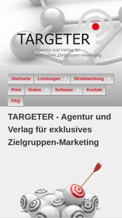 Vorschau der mobilen Webseite www.targeter.de, Targeter - Dirk Schipp