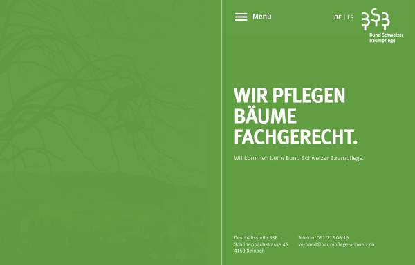 Vorschau von www.baumpflege-schweiz.ch, BSB - Bund Schweizer Baumpflege
