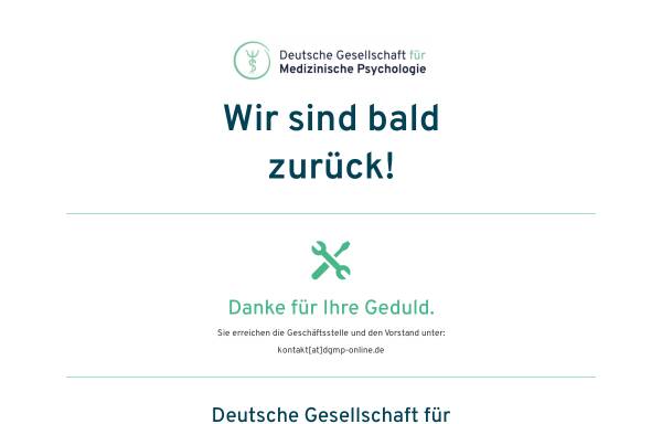 Vorschau von dgmp-online.de, Deutschen Gesellschaft für Medizinische Psychologie (DGMP)