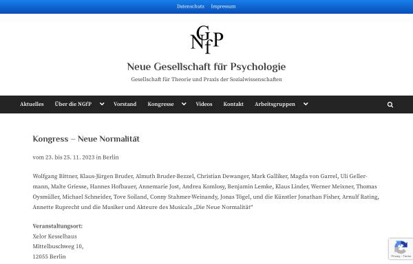 Vorschau von www.ngfp.de, Neue Gesellschaft für Psychologie e.V. (NGfP)