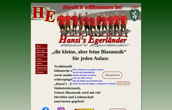 Vorschau von www.hansis-egerlaender.at, Hansis Egerländer