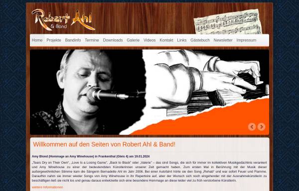 Vorschau von www.robert-ahl.de, Robert Ahl & Band