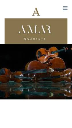 Vorschau der mobilen Webseite amarquartett.ch, Amar Quartett