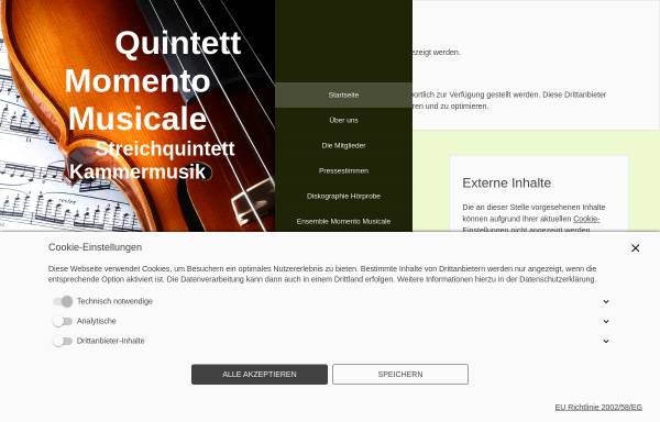 Vorschau von www.streichquintett.de, Ensemble Momento Musicale
