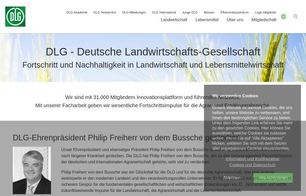 Vorschau von www.dlg.org, Deutsche Landwirtschafts-Gesellschaft (DLG)