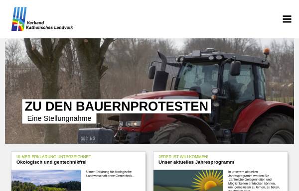 Vorschau von www.landvolk.de, Katholische Landvolkbewegung (KLB)