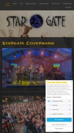 Vorschau der mobilen Webseite www.stargate-band.de, Stargate
